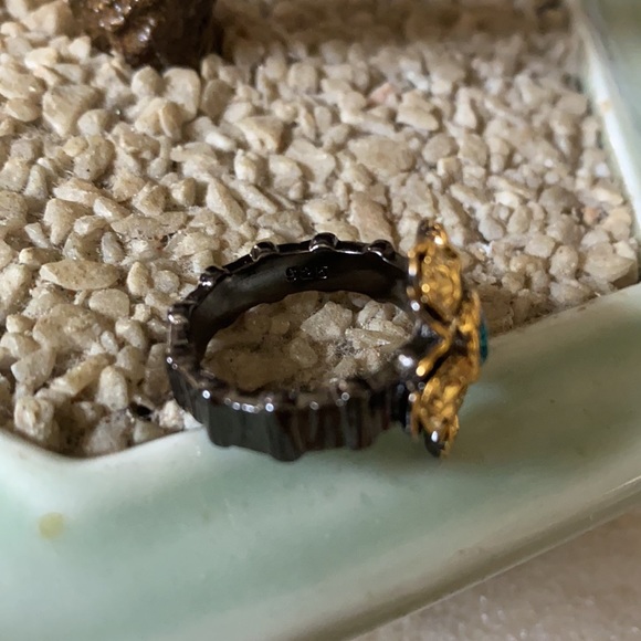 STERLING SILVER FLOWER RING🍁FREE SHIPPING🍁 - Picture 3 of 6